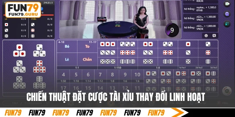 Chiến thuật đặt cược Tài Xỉu thay đổi linh hoạt